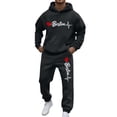 thumbnail image 4 of Mens 2 Piece Outfits Track Suits Unisex Valentine'S Day City Print Sweatshirt And Joggers Pant Sports Workout Couples Winter Suit, 4 of 4
