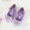 thumbnail image 5 of WOYY Girls High-Heeled Party Dress Shoes Closed Toe Rhinestone Bow Princess Sandals, 5 of 7