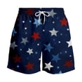 thumbnail image 4 of Bainana Mens Swim Trunks American Flag Patriotic Swim Shorts Independence Day Soft Breathable Summer Holiday Swimwear, 4 of 4