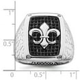 thumbnail image 2 of 925 Sterling Silver and Black Cubic Zirconia Brilliant Embers Mens Ring Size 11 Ring for Men, 2 of 2