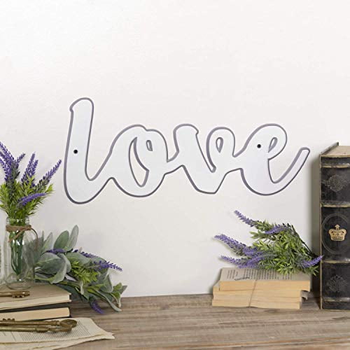 VIP FC1012 Word Love Wall Decor, 20inch Width, Metal