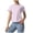 Purple, variant on Workout Tops for Women Cropped Split Back Athletic Gym Exercise Shirts Loose Fit (Purple, S)