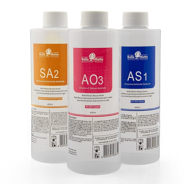 Set de sérum Elitzia Aqua Peel Hydro Facial de 3 x 400 ml