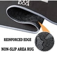 thumbnail image 6 of Area Rug Rectangle Carpet For Living Room, Geometric Basketball Pattern Machine Washable Rug, Stain Resistant Non Slip Black Rug For Bedroom Kitchen, 6 of 6