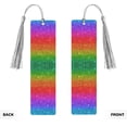 thumbnail image 2 of Kdxio Rainbow Glitter Print Metal Tassel Bookmarks,Perfect Gift for Art Lovers and Bookworms Metal Bookmarks for Women, 2 of 8