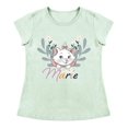thumbnail image 1 of Playera Para Niña Disney Marye Aristogatos Cuello Redondo Manga Corta Talla 4 Verde, 1 of 2