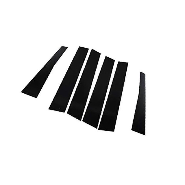 Compatible with 2014-2022 Jeep Cherokee 6-piece black pillar kit door trim piano cover