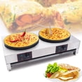 thumbnail image 5 of Commercial Electric Crepe Maker 16" Pancake Machine, Double Hotplate Non-Stick Counter Stove, 5 of 12