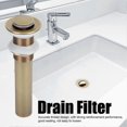 thumbnail image 4 of Brass Sink Drain Without Overflow, Kitchen Bathroom Drain Accessory, No Hole, 4 of 4
