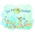 thumbnail image 2 of Watercolor Decal You Are My Sunshine Living Room Wall Decal for Family Multicolored Watercolor Painting Design Cute Themed Room Décor - Size: 10 In x 8 In, 2 of 5