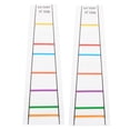thumbnail image 1 of Miangastore 2Pcs Multi Color Violin Finger Position Aid For Beginner Practice Made From Transparent PVC, 1 of 8