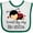 White and Green, variant on Inktastic Little Sister Ladybug Girls Baby Bib