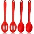 thumbnail image 1 of 4 Pcs Silicone Cooking Spoons Set, Silicone Serving Spoon Silicone Nonstick Mixing Spoons Slotted Spoons Large Nonstick Heat Resistant Spoons for Kitchen Cooking Bake Stir, 1 of 6