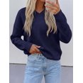 thumbnail image 6 of PRETTYGARDEN Women's Fall Fashion V Neck Cozy Sweaters | Soft Stretchy Warm, Chunky Knit Pullover, Loose Fit Long Sleeve Tops, Dressy Casual Blouses,Trendy Holiday Winter Outfits, 6 of 10