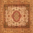 thumbnail image 1 of Ahgly Company Indoor Square Medallion Orange Traditional Area Rugs, 8' Square, 1 of 1