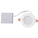 Downlight Encastré à Panneau Mince Blanc à LED de 4 Pouces avec Jonction, Blanc Chaud 3000K, Dimmable-ENERGY STAR® – image 1 sur 1