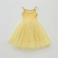 thumbnail image 4 of Mercatoo Baby Girls Tutu Dress Toddler Party Tulle Sundress Toddler Princess Dresses Summer Sleeveless Ruffle Sundress, 4 of 4