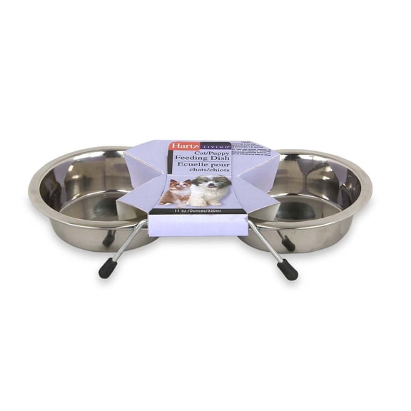 Hartz Living Stainless Steel Pet Food Water Bowls