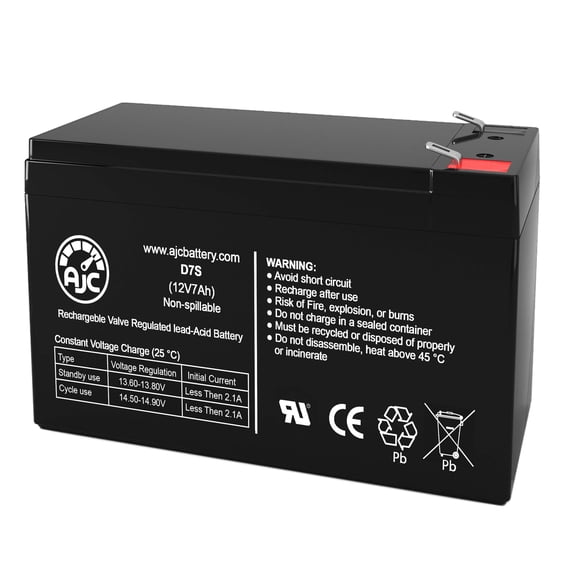 Batería AJC BE650G1 12V 7Ah de reemplazo para UPS