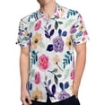 thumbnail image 4 of High Quality Hawaiian Shirts for Men Short Sleeve Aloha Beach Shirt Floral Summer Casual Button Down Shirts Blouses GSU5V9, 4 of 7