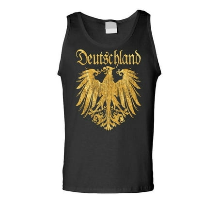 DEUTSCHLAND METALLIC GOLD - german eagle - Cotton Tank