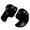 Black, variant on Swimming Ear Plugs 3 Pairs Waterproof Reusable Silicone Ear Plugs Swimming Ear Plugs for Adults Kids for Swimmers Showering Bathing Surfing and Other Water Sports