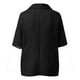 thumbnail image 5 of Vestidos Casuales Para Mujer, Blusas De Mujer De Moda Blusa informal de manga corta con solapa y cuello halter para mujer, color liso, con mangas 3/4, 5 of 5