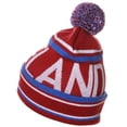 thumbnail image 2 of American Cities Unisex USA Cities Fashion Large Letters Pom Pom Knit Hat Beanie, 2 of 5