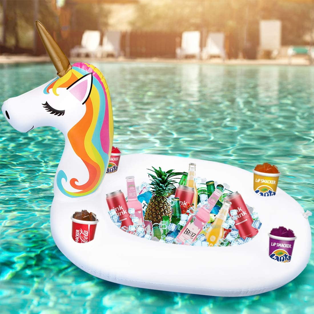 INFLATABLE BUFFET~SALAD~FLOATING POOL BAR~COOLER~ICE~PARTY~FOOD~DRINK~NEW 