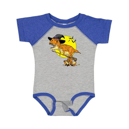 

Inktastic Roaring Tyrannosaurus Rex Witch on Halloween Gift Baby Boy or Baby Girl Bodysuit