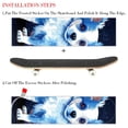 thumbnail image 2 of Pixel Dog Skateboard Stickers Pack of Two, Emery Surface PVC Back, 8.8x32.6in/22.4x83cm-Length Design Decals Kit for Skateboard Decoration, 2 of 5