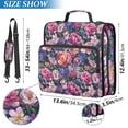 thumbnail image 2 of FORMRS Zipper Binder with Shoulder Strap 2-inch Ring 500 Sheet Capacity File Bag, Soft Pinks Flowers, 2 of 5