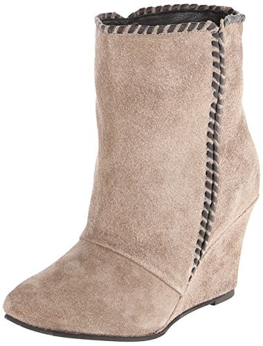 pointed toe wedge booties