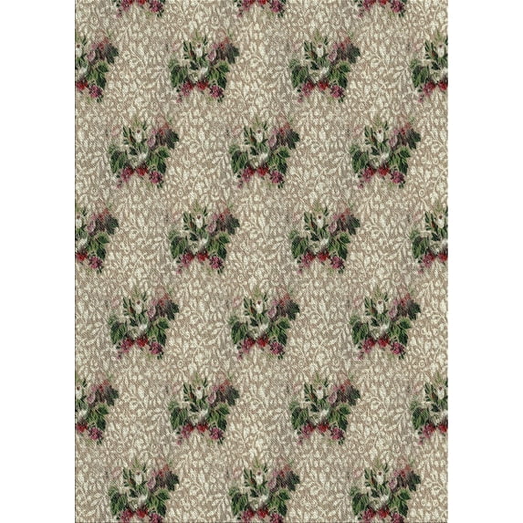 Ahgly Company Machine Washable Indoor Rectangle Transitional Brown Area Rugs, 2' x 5'
