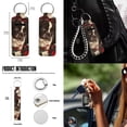 thumbnail image 5 of Yuyamidu Boston Terrier Car Interior Sets Car Front Back Seat Covers Steering Wheel Cover Seatbelt Pad Trash Bin Red Rose Rearview Mirror Cover Coasters Keychain Lipstick Holder 13pcs Auto Accessory, 5 of 5