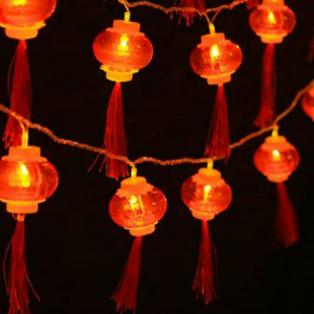 Lantern String Lights,Red Chinese Lantern String Decorative Lucky Hanging Lanterns Chinese Lantern String Lights Top Tier Quality