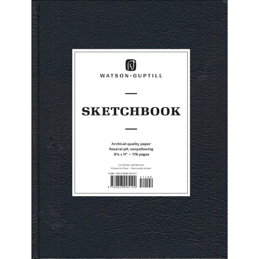 Watson Guptill Sketchbooks Large Sketchbook (Kivar, Black) (Hardcover)