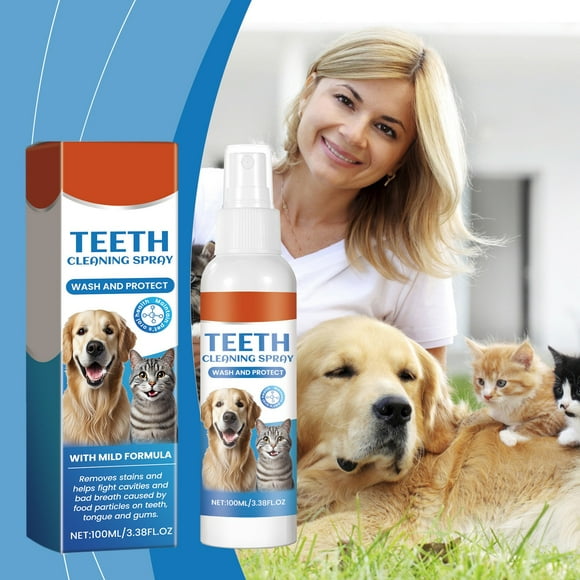 Bestselling, Fresh Breath Spray, Oral Care Solution, 100ml Size, Non-Toxic formula, for Dogs, Pet Oral Hygiene, Anti-Bacterial, Pet Health Maintenance JACSZPA Unbeatable Price | Plastic, Blue