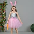thumbnail image 2 of Easter Bunny Roleplay Dress Up Stage Performance Outfit Pink 6Y-7Y, 2 of 7