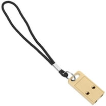 Durable Brass Whistle for Outdoor Use with Loud Sound Easy to Carry Yellow Color