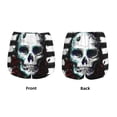thumbnail image 5 of Lsque Watercolor Skull Printed Women's Running Shorts with Liner Pockets,Elastic Quick Dry Workout Athletic Gym Yoga Shorts,Womens High Waist Shorts-Medium, 5 of 9