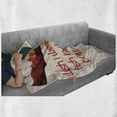 thumbnail image 6 of Drinking Saying Soft Flannel Fleece Blanket, Funny Fish in Wine Bottle Pouring in a Glass on Vintage Rays, Cozy Plush for Indoor and Outdoor Use, 70" x 90", Champagne and Vermilion, by Ambesonne, 6 of 6