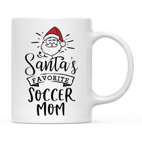 Koyal Wholesale Santa Claus Ceramic Coffee Mug, Soccer Mom