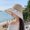 off white, variant on Summer New Fisherman Hat Large Eaves Anti -Ultraviolet Ice Silk Texture Beach Hat Shows Face Face Small Sunscreen Sun Hat