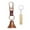 red bronze, variant on Bear Bell Whistle Keyring Deterrent Device Iron Alloy Outdoor Climbing Hiking Camping Survival Accessory