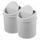 thumbnail image 5 of 2 mini botes de basura con tapa abatible para escritorio, cubo de basura para escritorio de oficina, 5 of 7