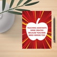 thumbnail image 2 of Koyal Wholesale  Jumbo Teacher Appreciation Cards - Creative Thank You Card with Envelope, Heroes Teacher Assistants, 2 of 5