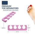 thumbnail image 3 of Juego de separadores de dedos de los pies: kit de herramientas de pedicura de dos tonos súper suave y duradero de primera calidad de 24 piezas TUNC Sencillez, 3 of 4