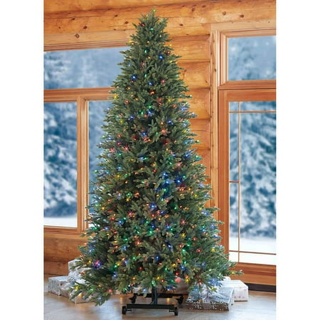 2 13 M 7 Ft 2 74 M 9 Ft Adjustable Pre Lit Grow And Stow Aspen Surebright Tree With 850 Colour Changing Led Lights Walmart Canada