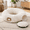 Cream White-Round, variant on Straight Bubble Cat Tunnel For Indoor Cats 47"x12" Grey